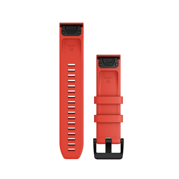 Garmin QuickFit® 22 silikona pulksteņa rokassprādze | Laser Red
