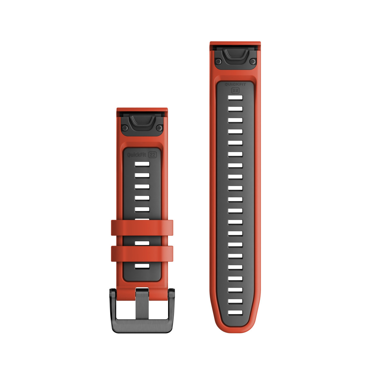 Garmin QuickFit® 22 silikona pulksteņa rokassprādze | Red - Graphite