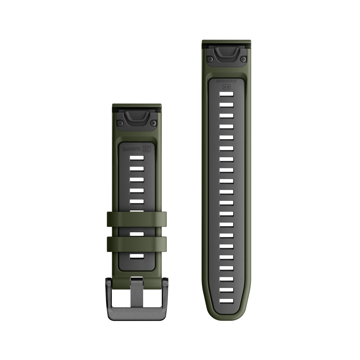 Garmin QuickFit® 22 silikona pulksteņa rokassprādze | Moss - Graphite