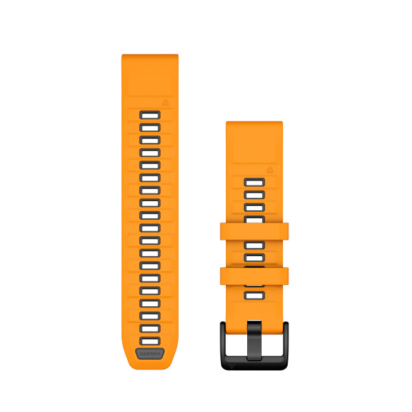 Garmin QuickFit® 22 silikona pulksteņa rokassprādze | Spark Orange - Graphite