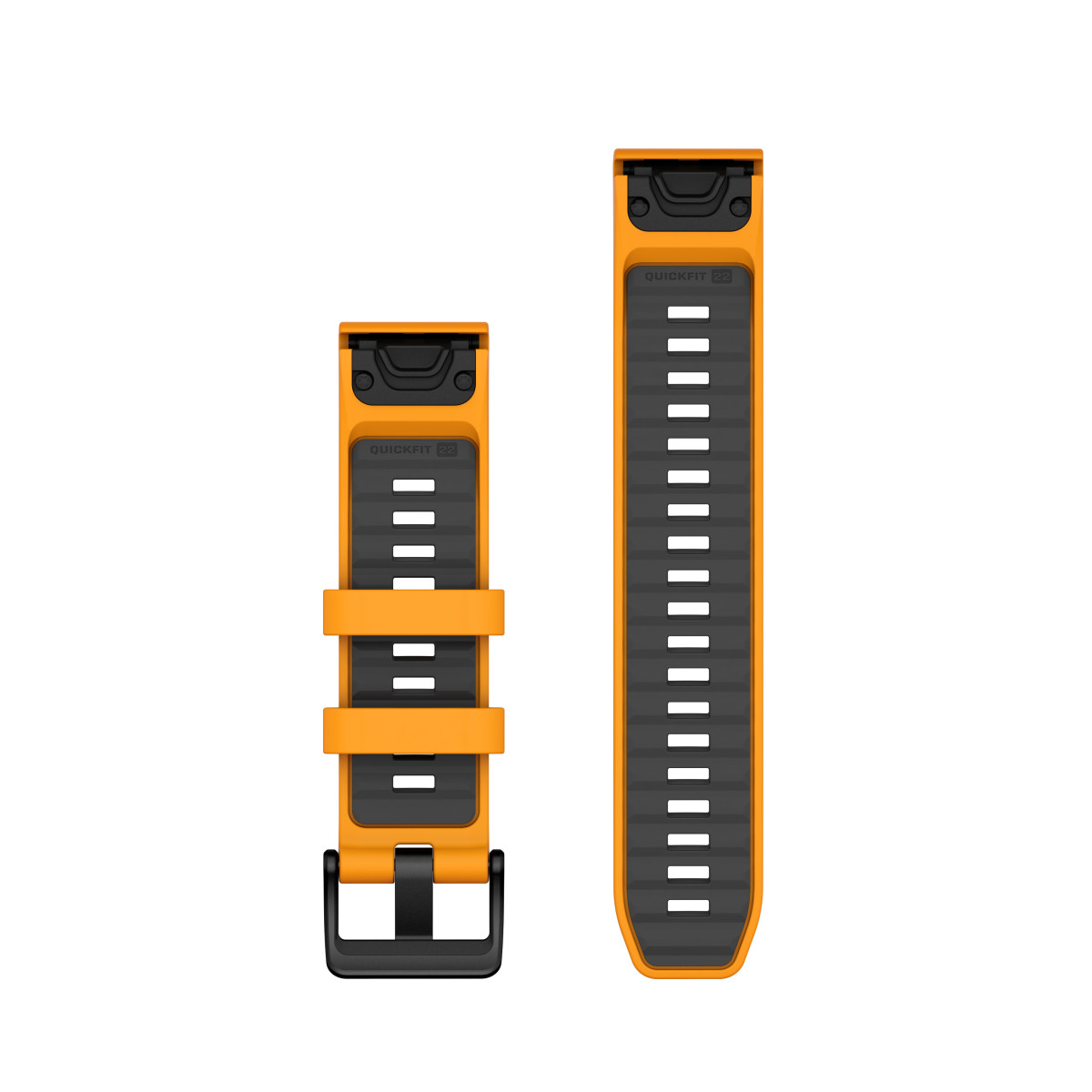 Garmin QuickFit® 22 silikona pulksteņa rokassprādze | Spark Orange - Graphite