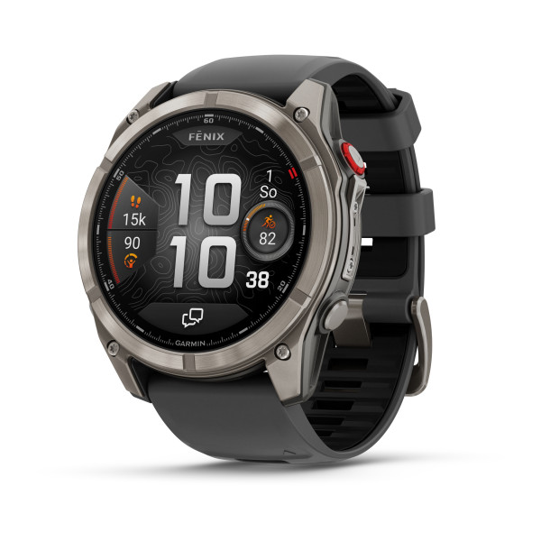 Garmin fēnix® 8 Pro Amoled - Sapphire viedpulkstenis | 51 mm | Titanium - Graphite - Black