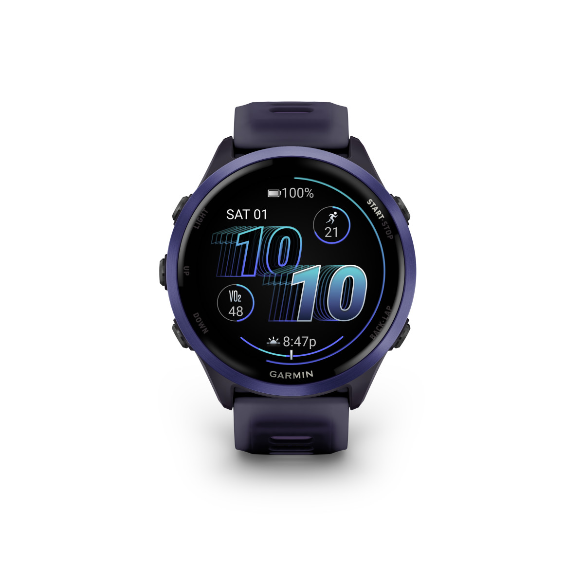 Garmin Forerunner® 570 viedpulkstenis | 47 mm | Indigo Aluminium - Imperial Purple - Indigo