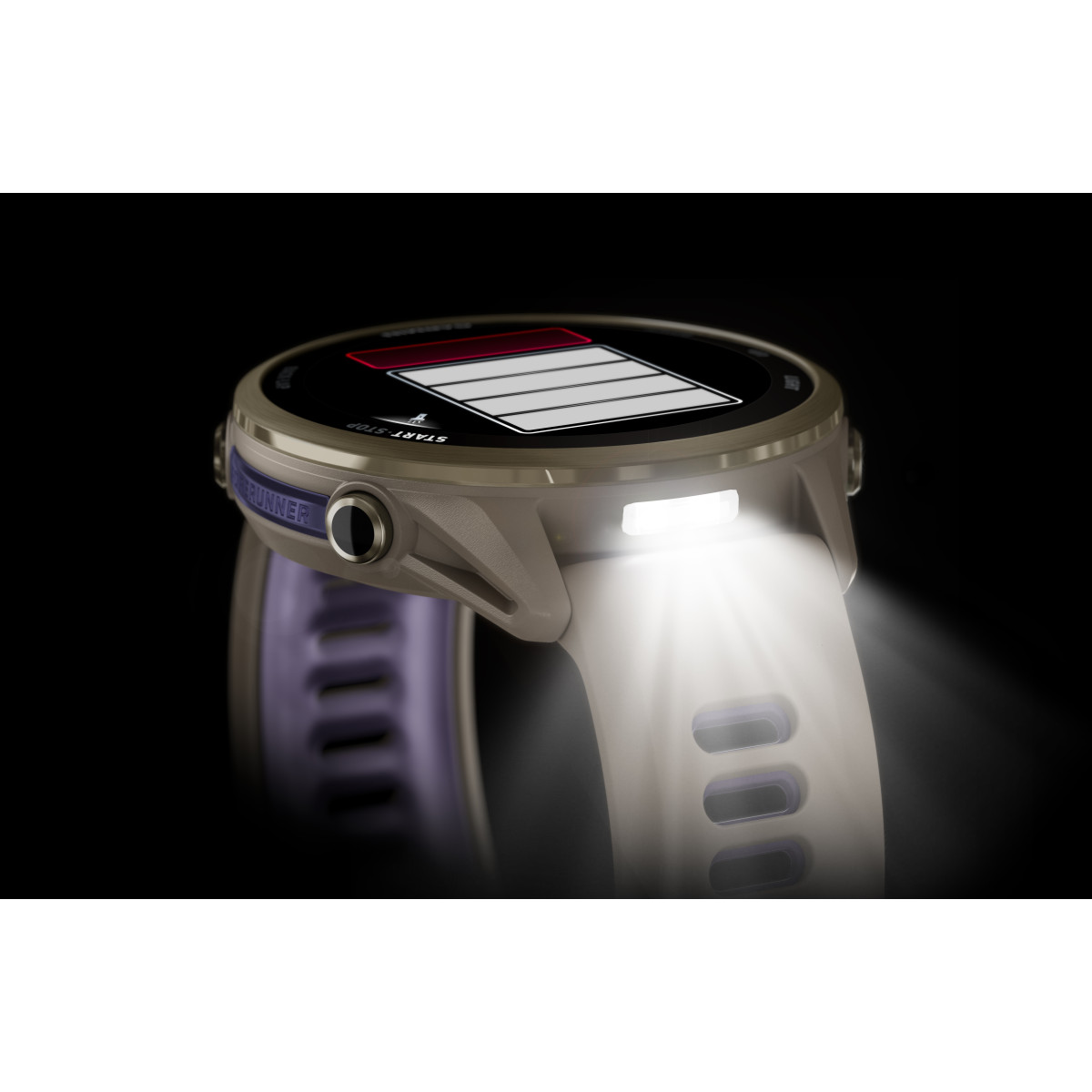 Garmin Forerunner® 970 viedpulkstenis | Gold Titanium - French Gray - Indigo
