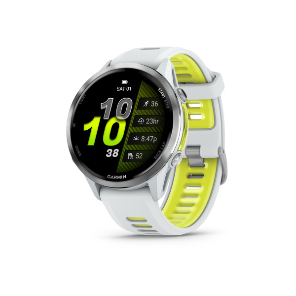 Garmin Forerunner® 970 viedpulkstenis | Titanium - Whitestone - Yellow