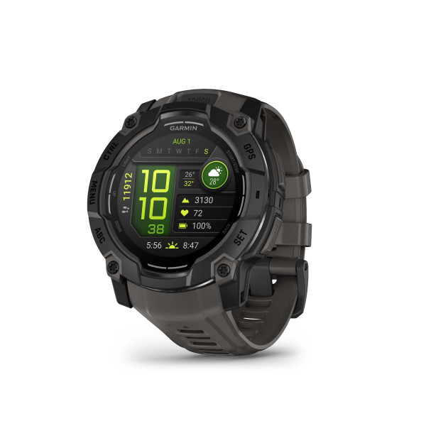 Garmin Instinct® 3 Amoled viedpulkstenis | 50 mm | Black - Charcoal