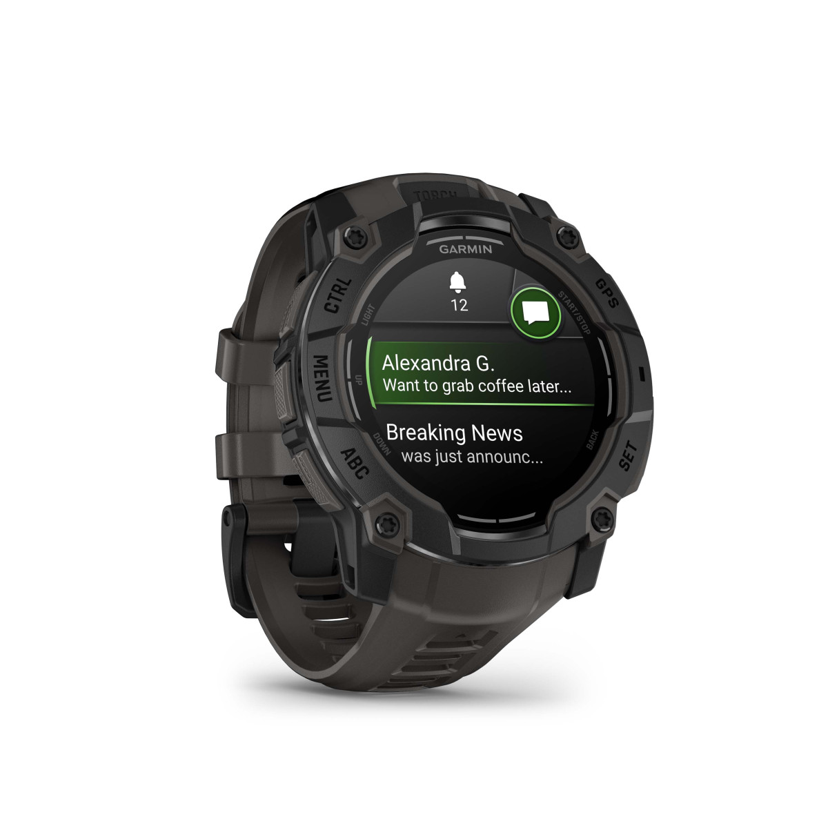 Garmin Instinct® 3 Amoled viedpulkstenis | 50 mm | Black - Charcoal