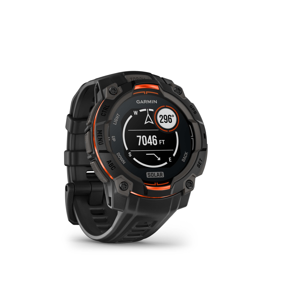 Garmin Instinct® 3 Solar viedpulkstenis | 45 mm | Black