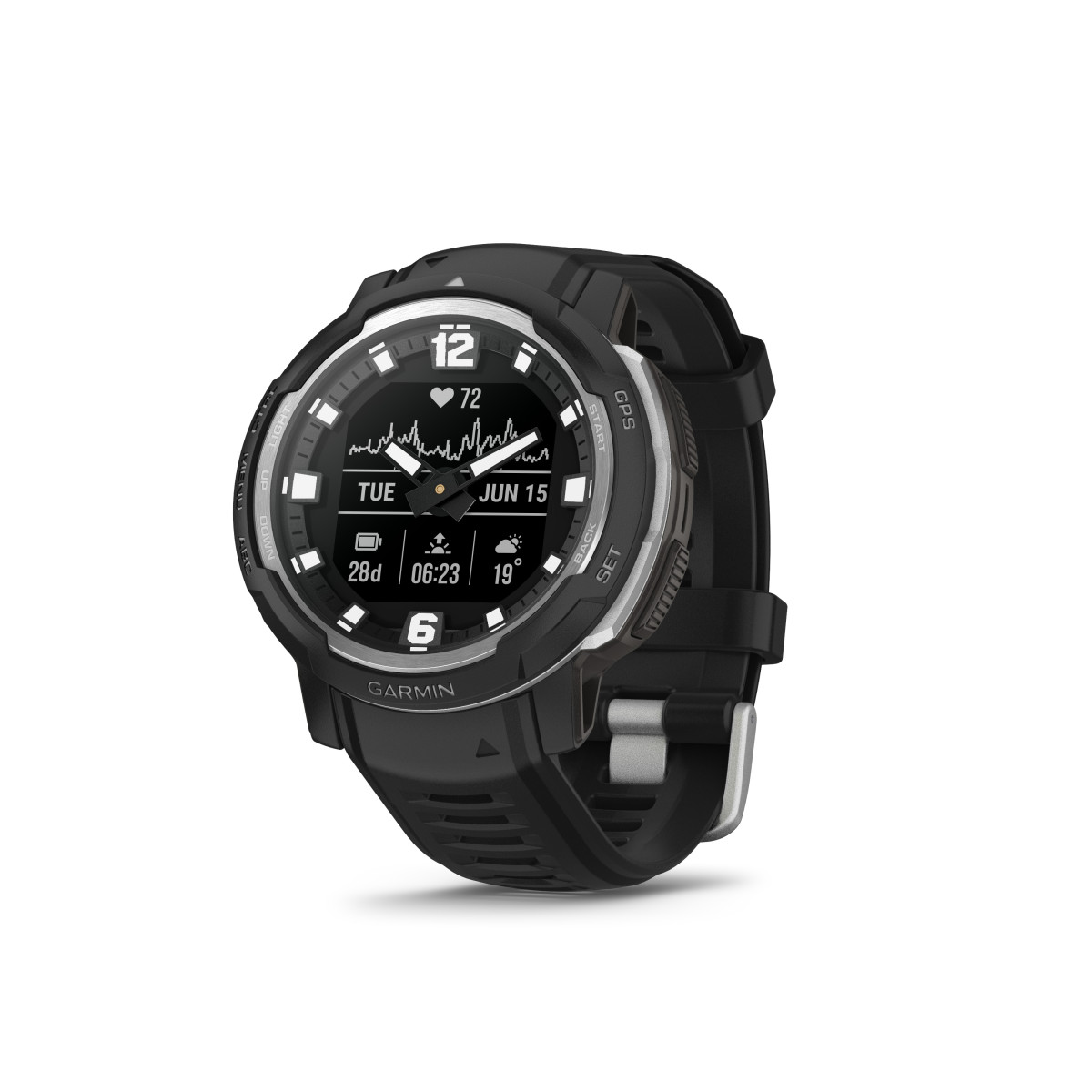 Garmin Instinct® Crossover Standard Edition viedpulkstenis | Black