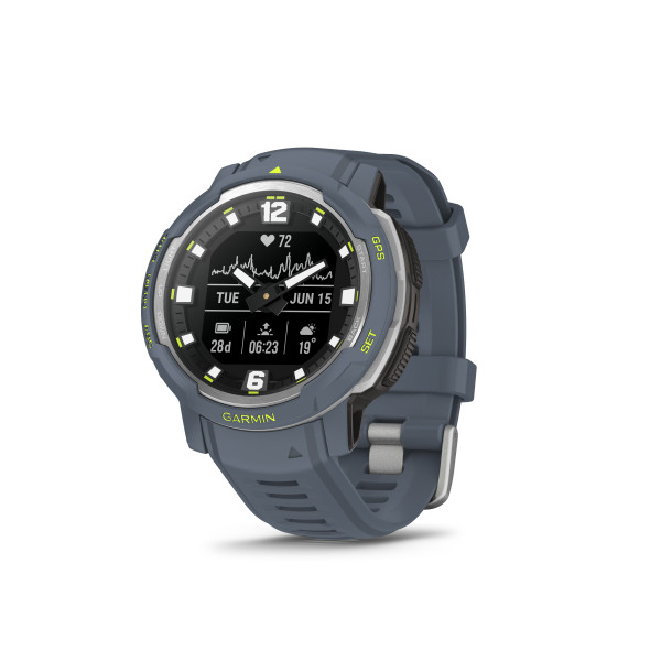 Garmin Instinct® Crossover Standard Edition viedpulkstenis | Blue Granite Garmin Instinct® Crossover Standard Edition viedpulkstenis | Blue Granite