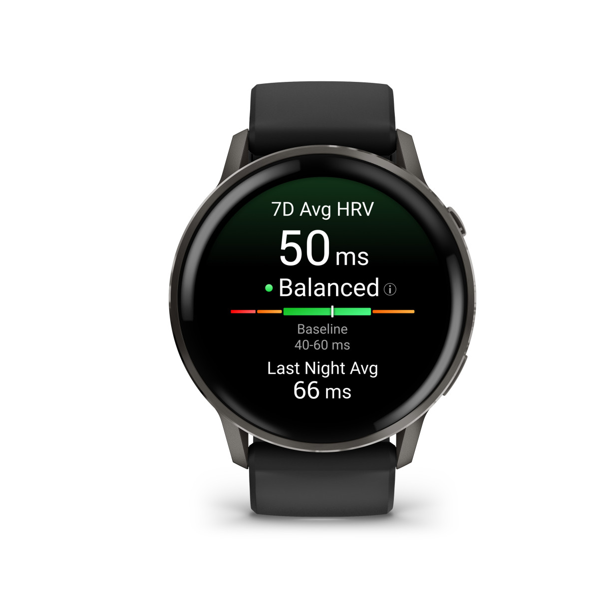 Garmin Venu® 4 viedpulkstenis | 45 mm | Slate - Black Silicone Band