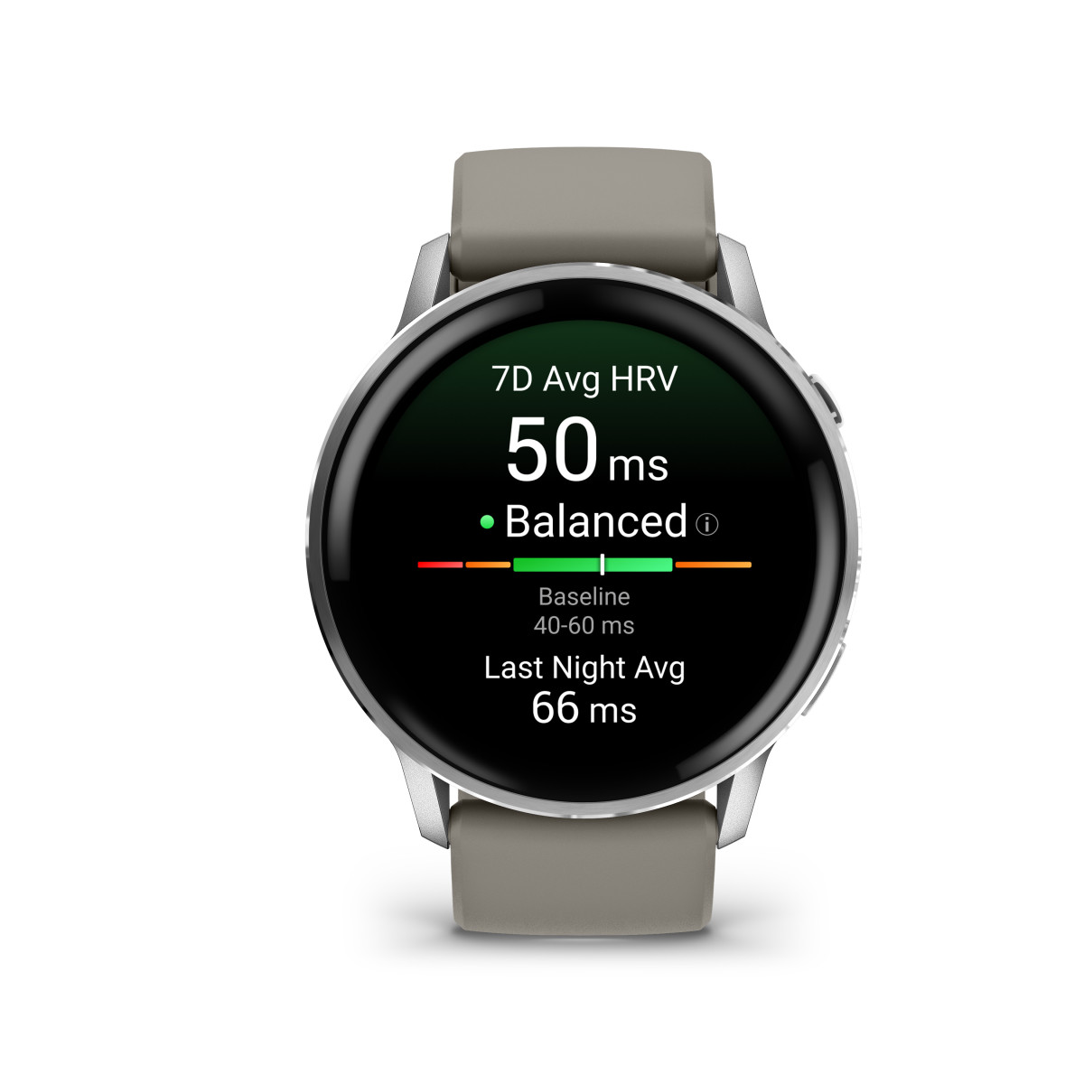 Garmin Venu® 4 viedpulkstenis | 45 mm | Silver - Silver Grey Silicone Band