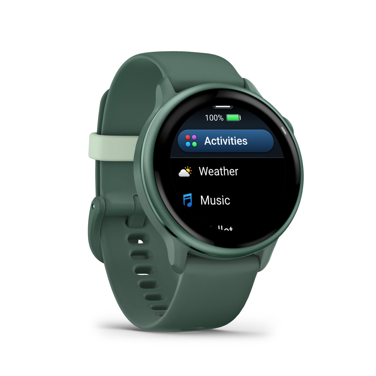 Garmin vívoactive® 6  viedpulkstenis | Metallic Jasper Green