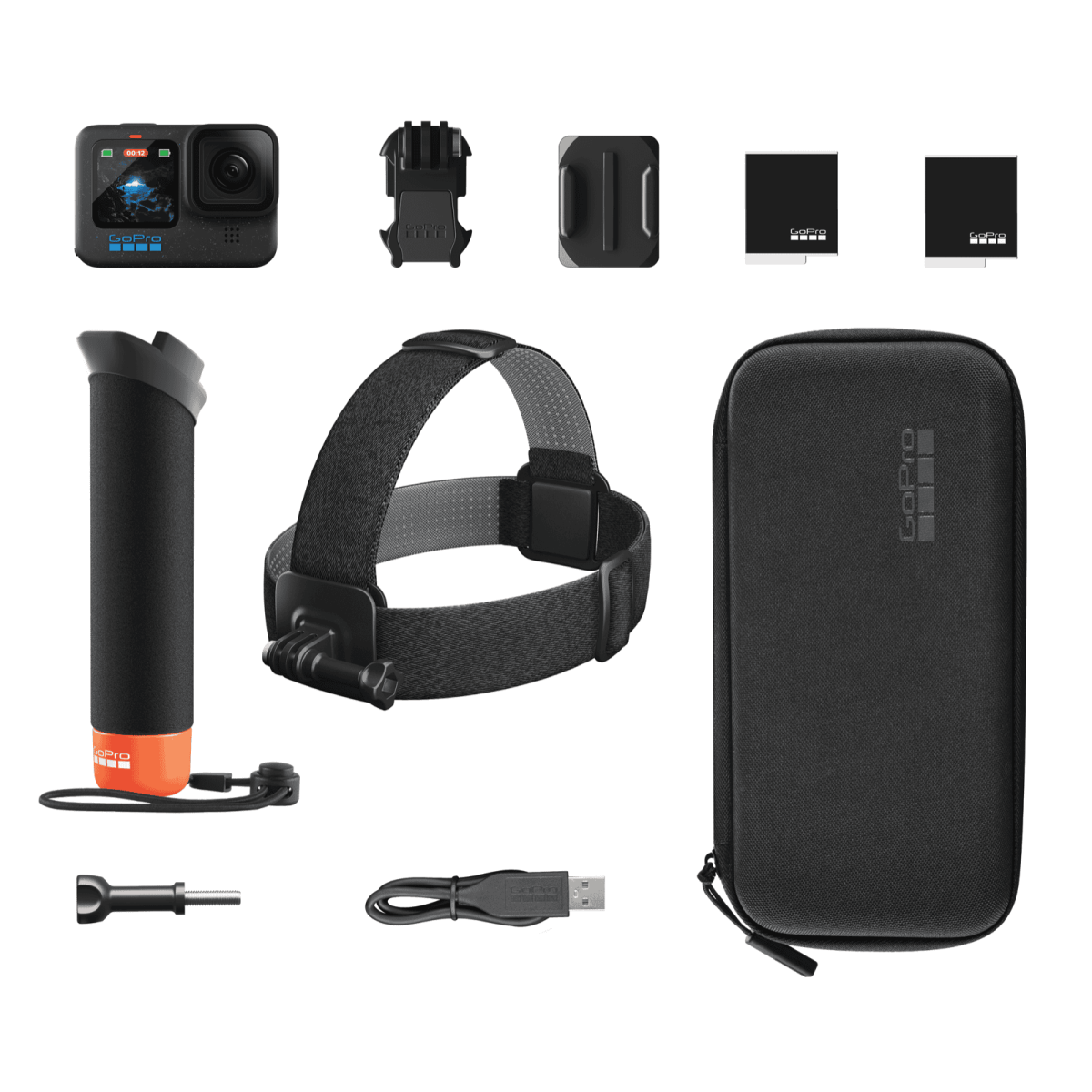 GoPro Hero 12 Black darbības kamera | Aksesuāru komplekts