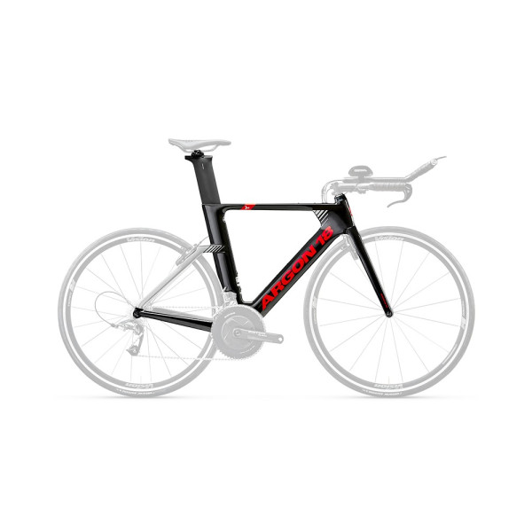 Argon18 E-117 Tri triatlona rāmis | Silver Rabbit Black