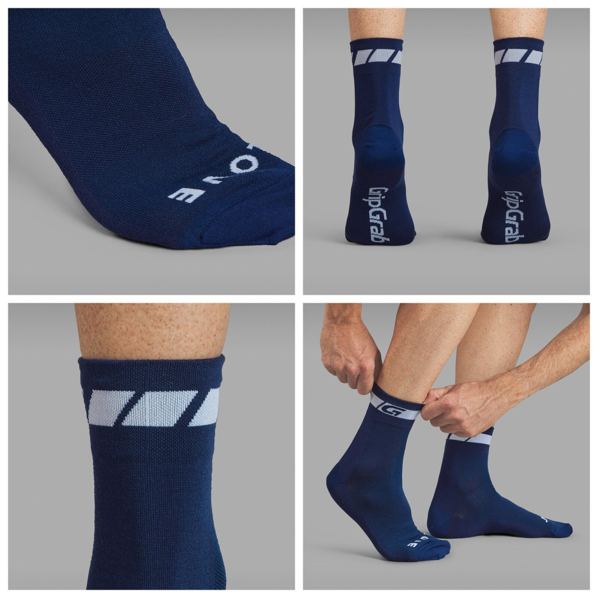 GripGrab Classic regulāra piegriezuma zeķes | Navy Blue