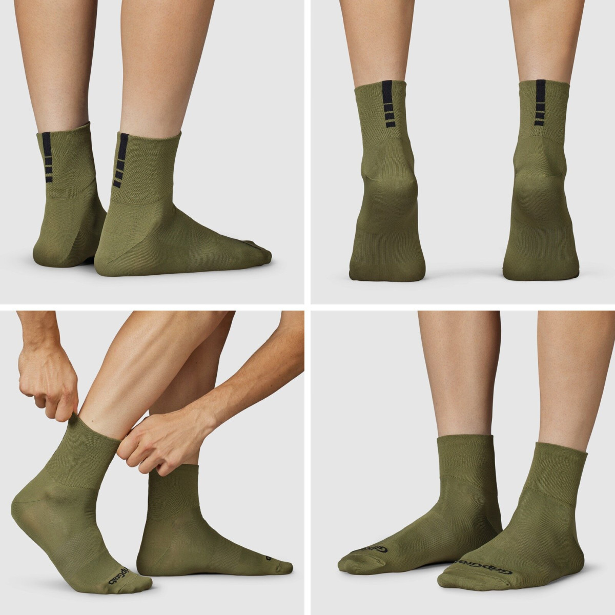 GripGrab Lightweight SL īsās zeķes | Olive Green