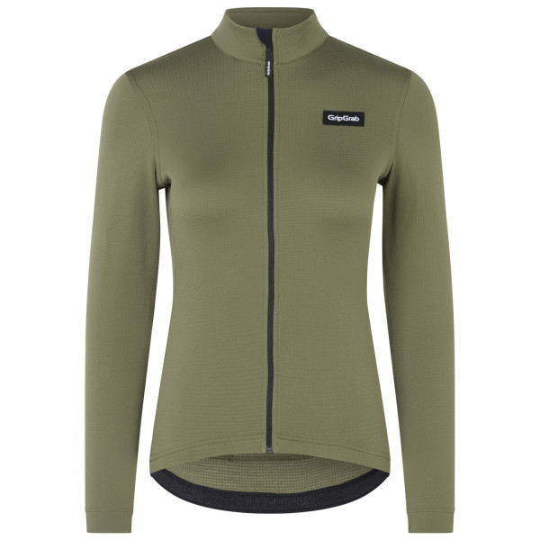 GripGrab EXPLR MerinoTech Thermal Sieviešu krekls | Olive Green