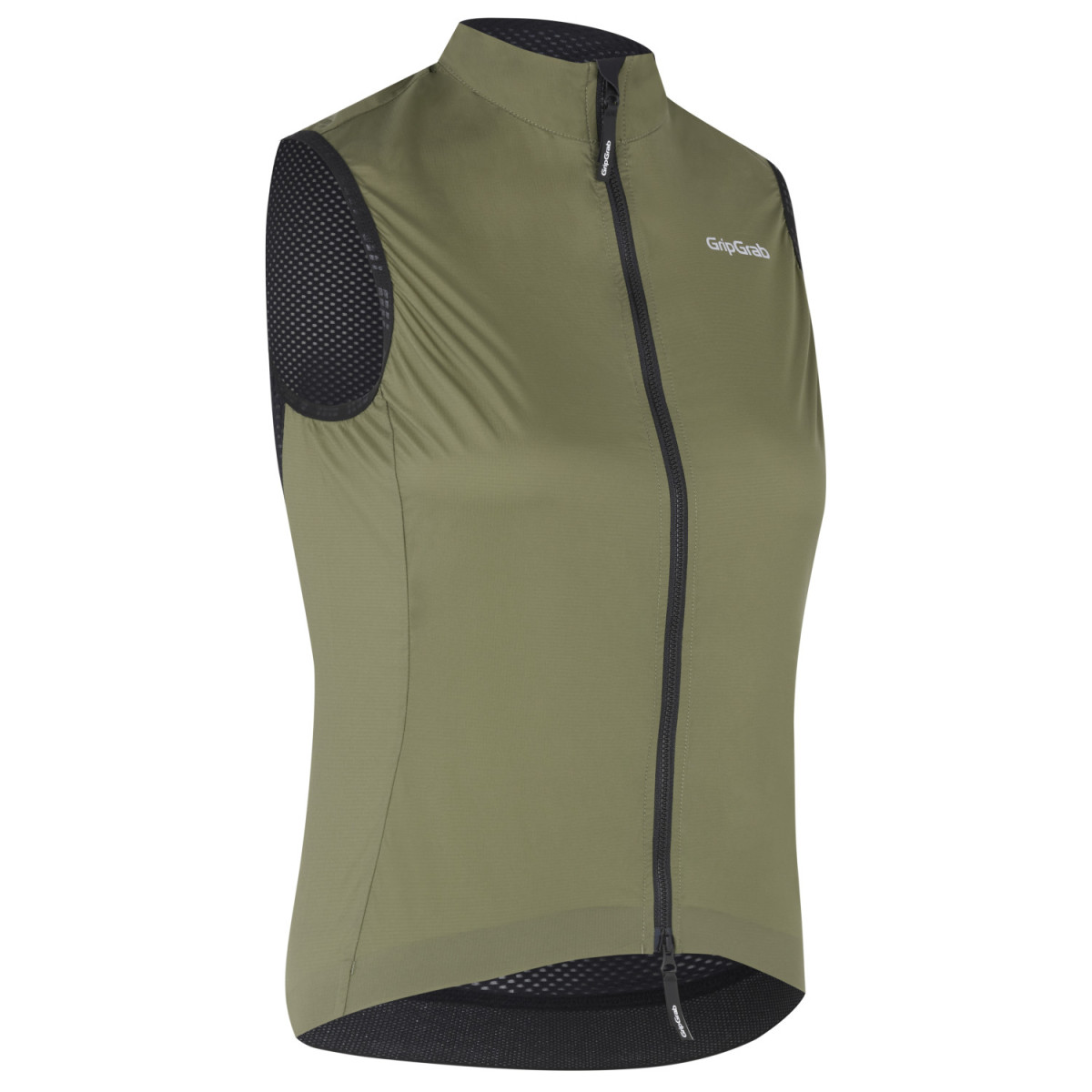 GripGrab PACR Vēja necaurlaidīga viegla sieviešu veste | Olive Green