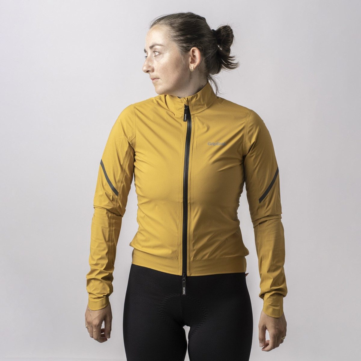 GripGrab RainMaster Ūdensnecaurlaidīga, viegla sieviešu jaka | Mustard Yellow