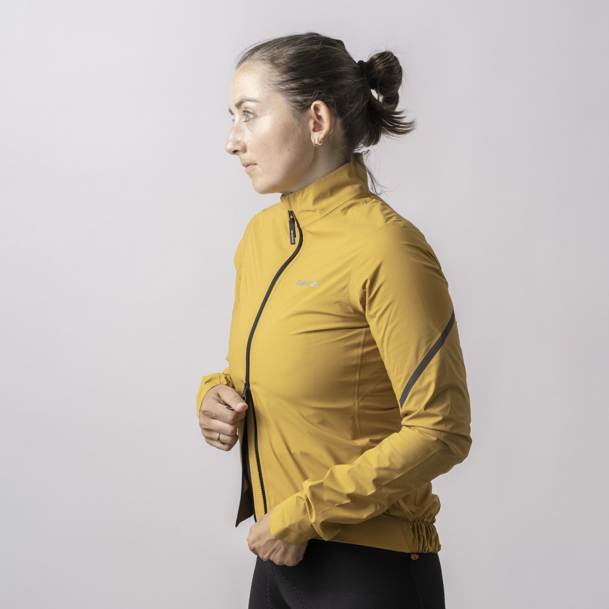 GripGrab RainMaster Ūdensnecaurlaidīga, viegla sieviešu jaka | Mustard Yellow