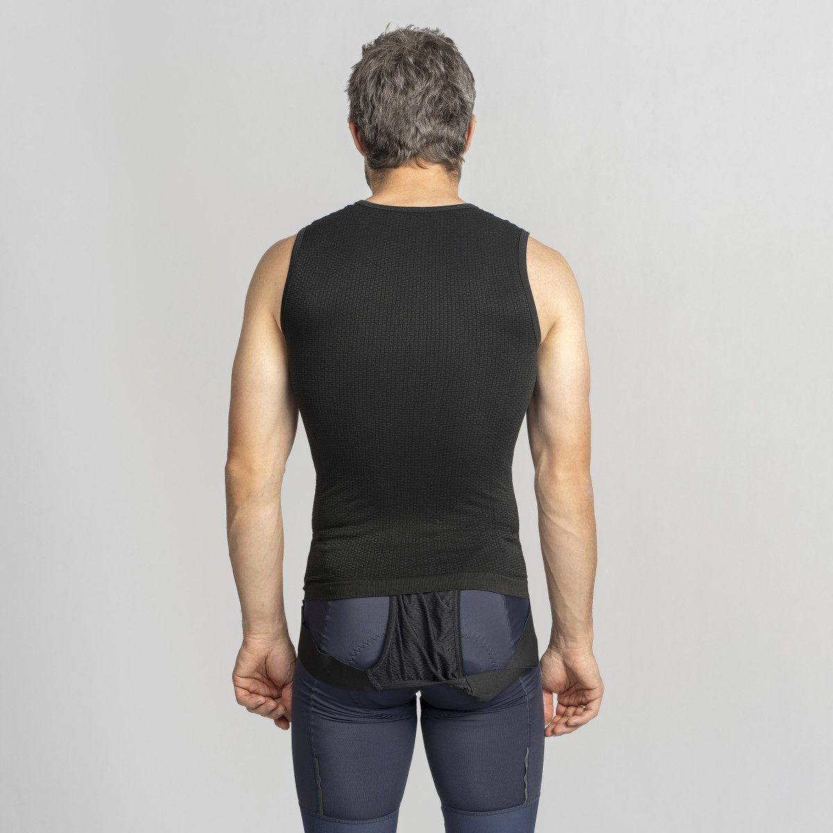 GripGrab PACR Spring-Autumn Sleeveless vīriešu apakškrekls | Black