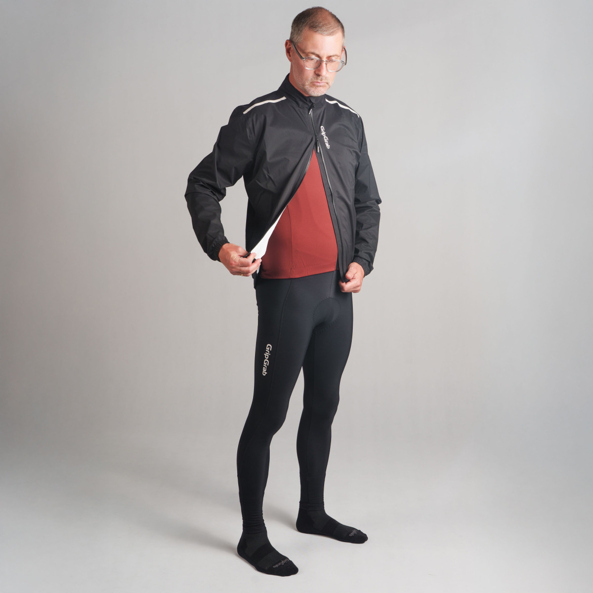 GripGrab Ride Waterproof Lightweight vīriešu jaka | Black