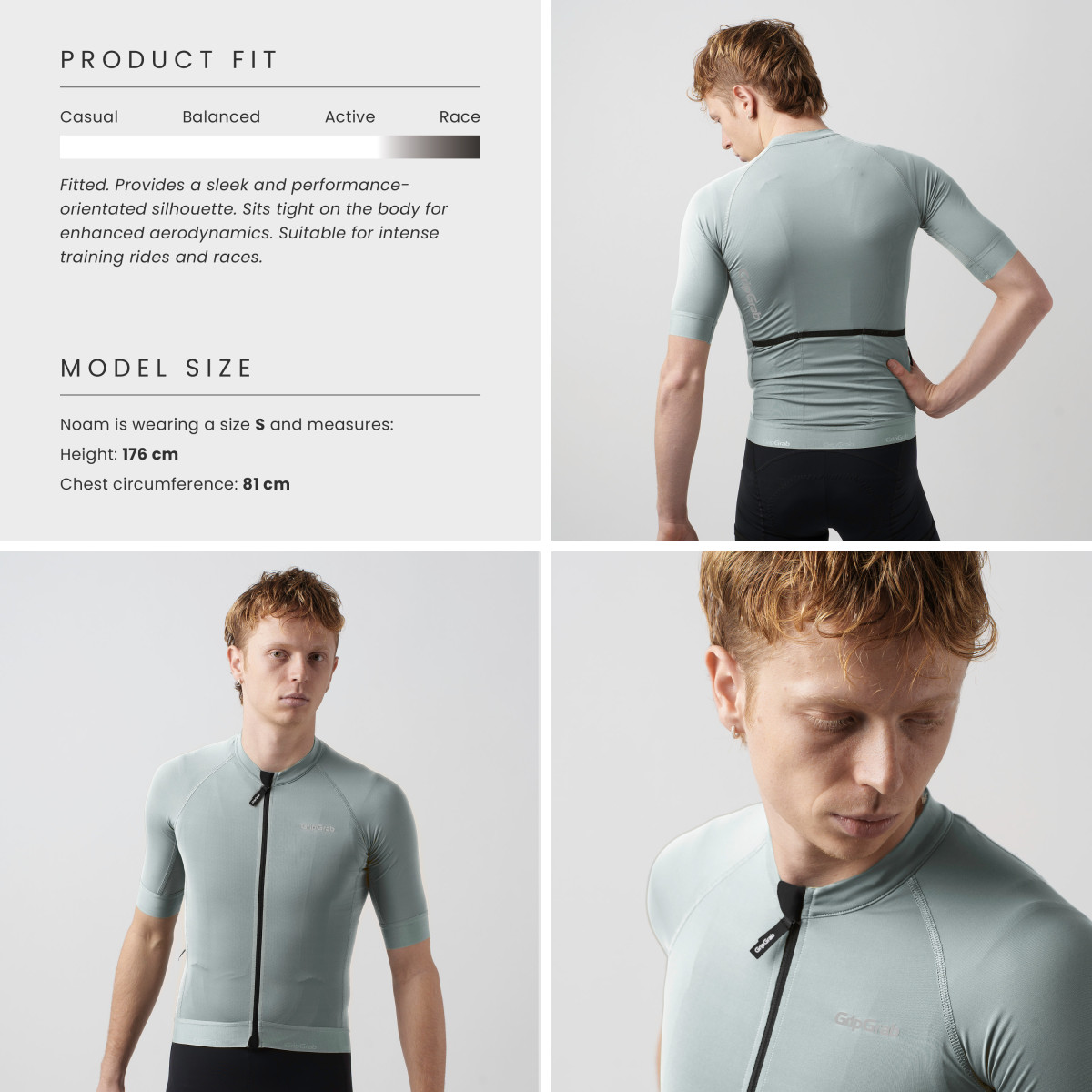 GripGrab PACR Vīriešu krekls | Light Blue