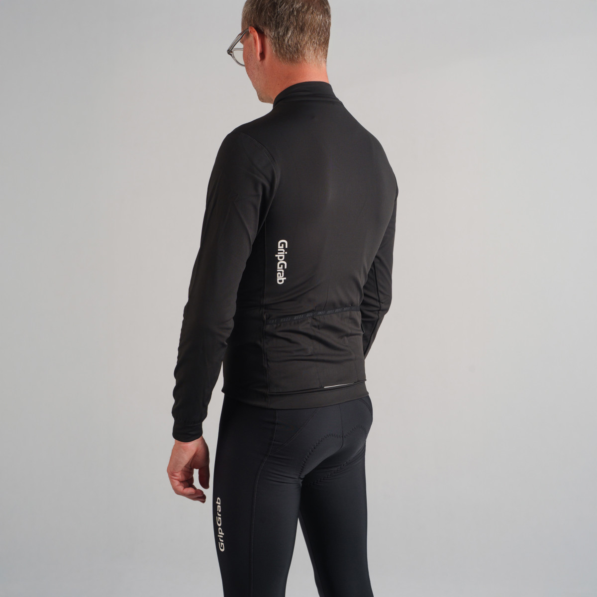 GripGrab Ride Thermal Men's velokrekls ar garām piedurknēm | Black
