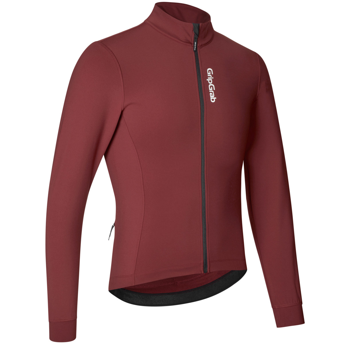 GripGrab Ride Thermal Men's velokrekls ar garām piedurknēm | Dark Red