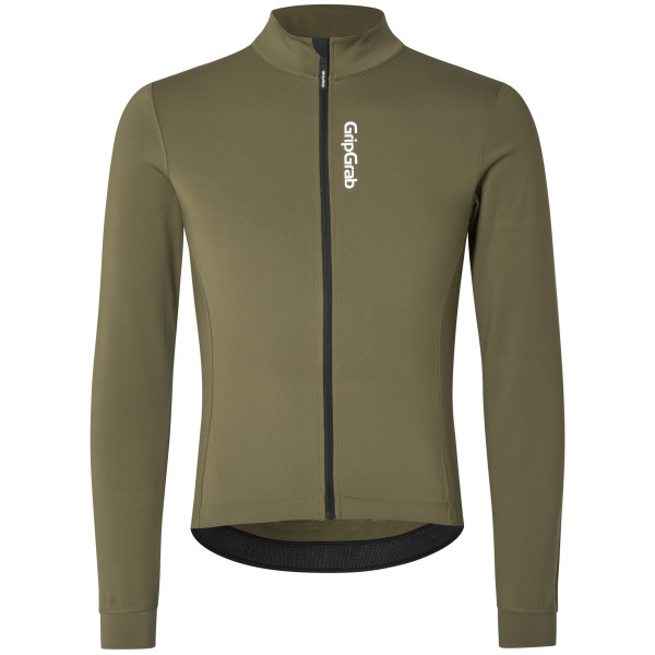 GripGrab Ride Thermal Men's velokrekls ar garām piedurknēm | Olive Green GripGrab Ride Thermal Men's velokrekls ar garām piedurknēm | Olive Green