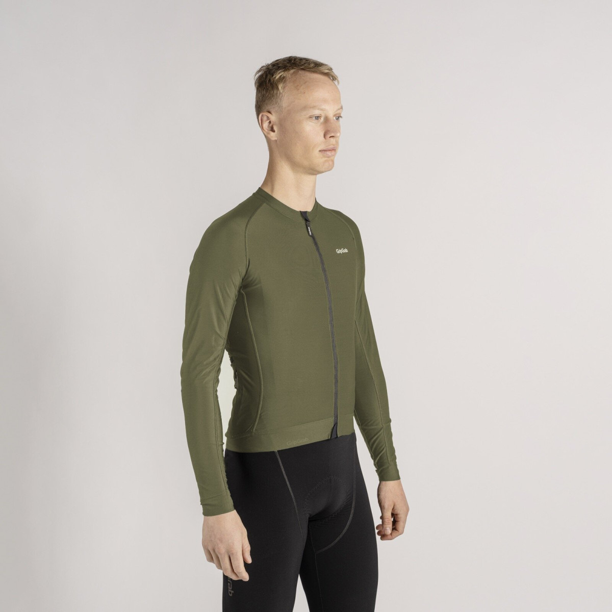 GripGrab PACR LS Vīriešu krekls | Olive Green