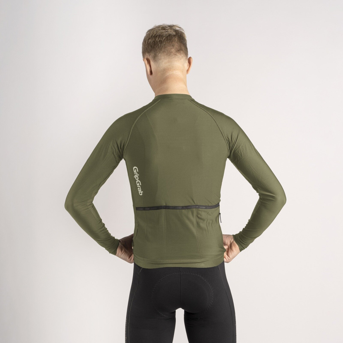 GripGrab PACR LS Vīriešu krekls | Olive Green