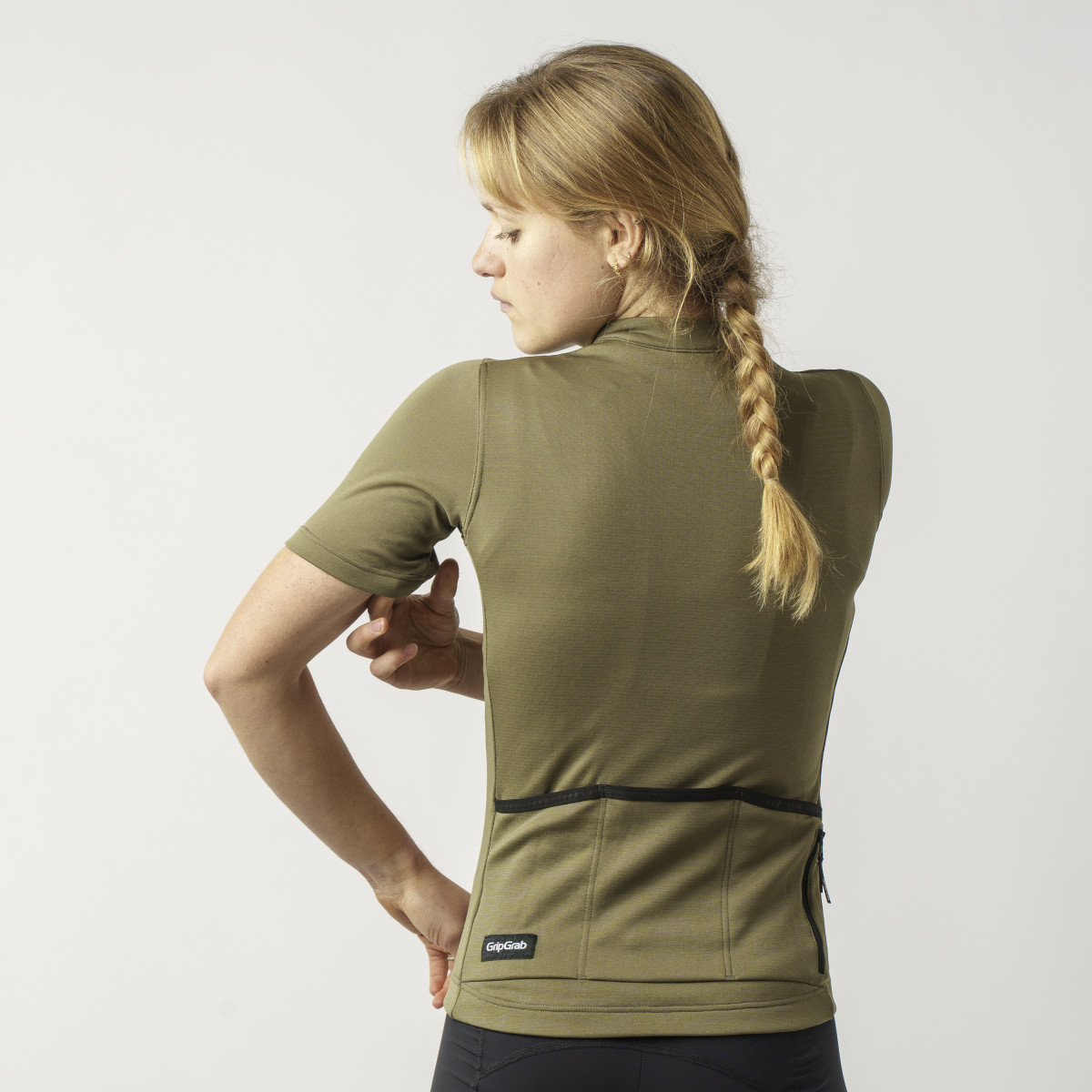 GripGrab EXPLR Merinotech sieviešu krekls | Olive Green
