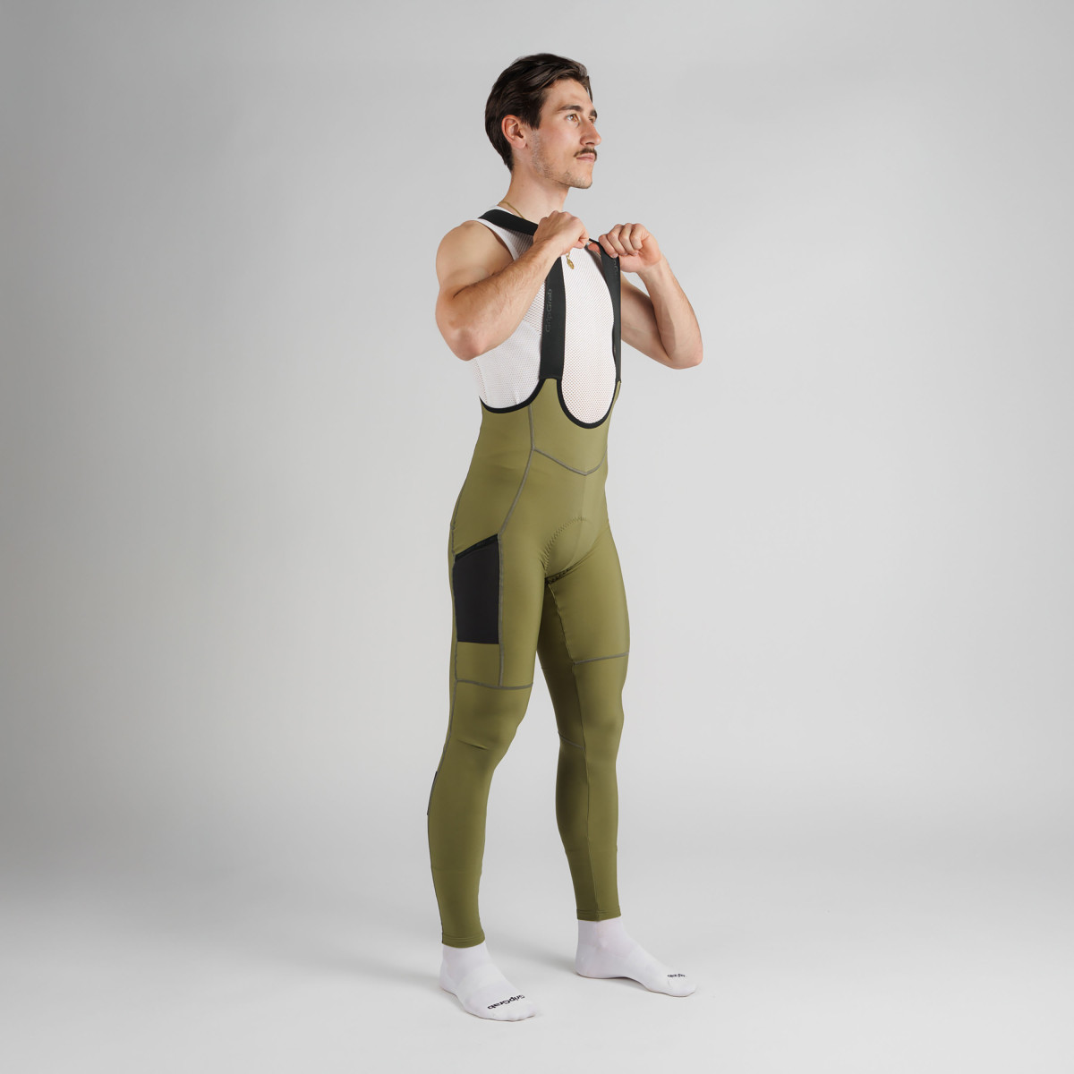 GripGrab PACR Thermal vīriešu bikses | Olive Green