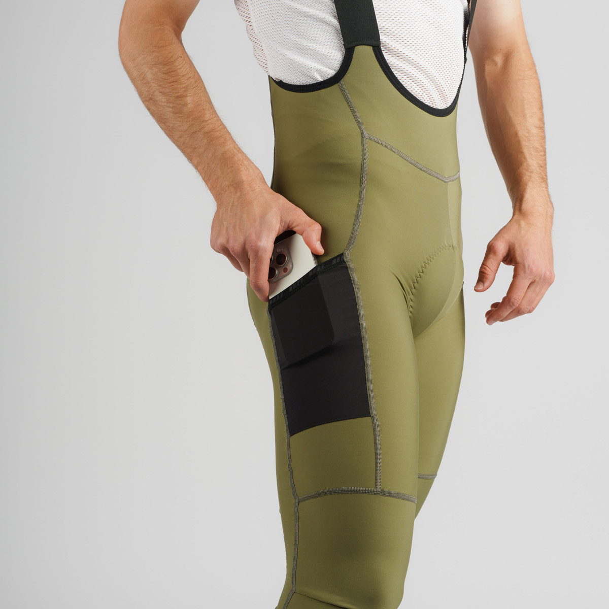 GripGrab PACR Thermal vīriešu bikses | Olive Green