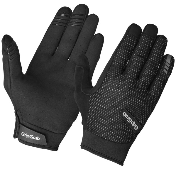 GripGrab Descent Guarded Full Finger cimdi | Black