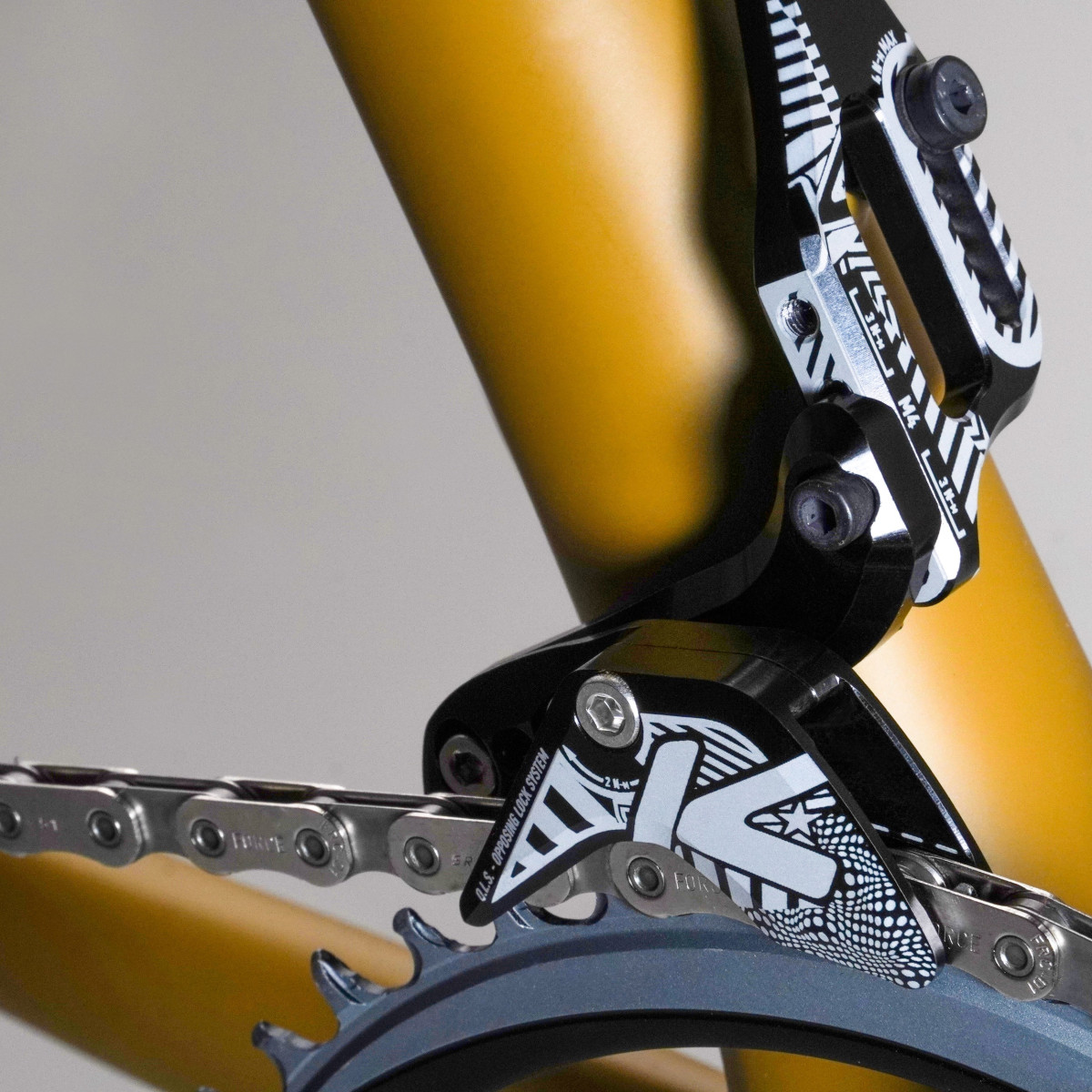 K-EDGE 1x Race W ķēdes vadotne | Black