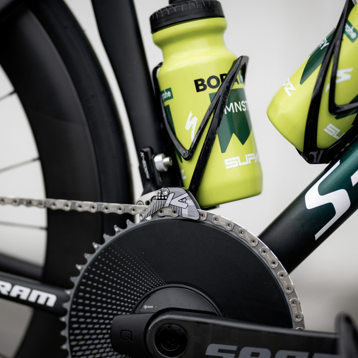 K-EDGE 1x Race ķēdes vadotne | Road / Gravel / CX / Tri / TT | Black