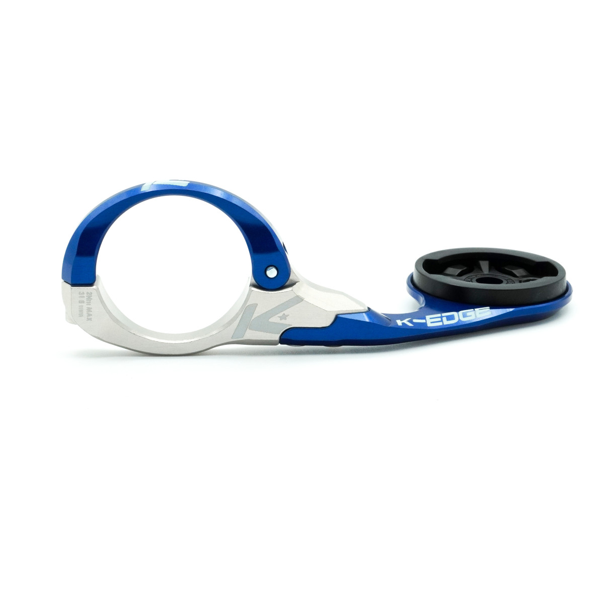 K-EDGE Garmin Race velodatora stiprinājums | 31.8 mm | Blue