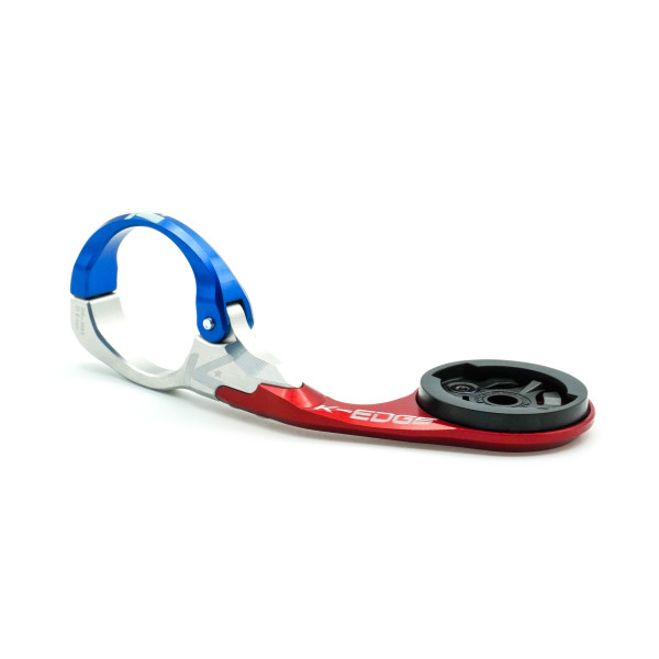 K-EDGE Garmin Race velodatora stiprinājums | 31.8 mm | Blue - Red