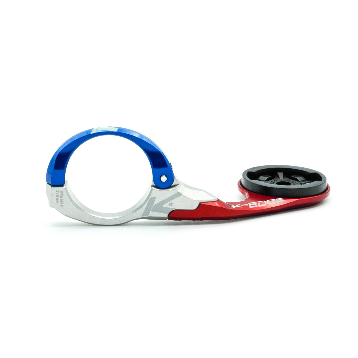 K-EDGE Garmin Race velodatora stiprinājums | 31.8 mm | Blue - Red