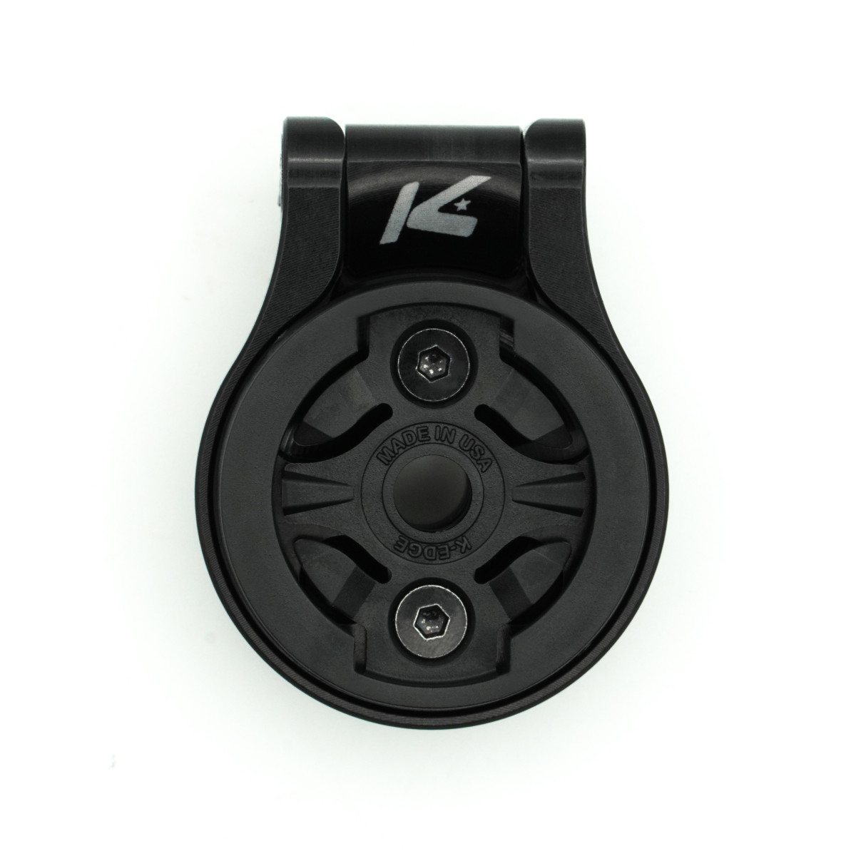 K-EDGE Garmin Race Stem Mount regulējams velosipēda stiprinājums + Top Cap | Black