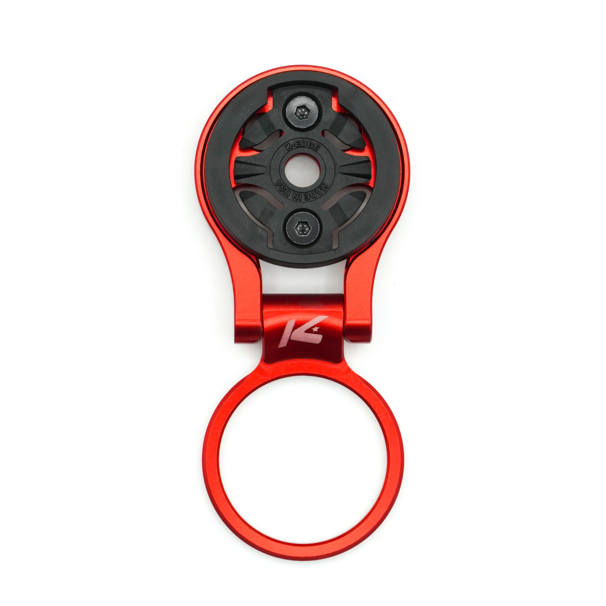 K-EDGE Garmin Race Stem Mount regulējams velosipēda stiprinājums | Red