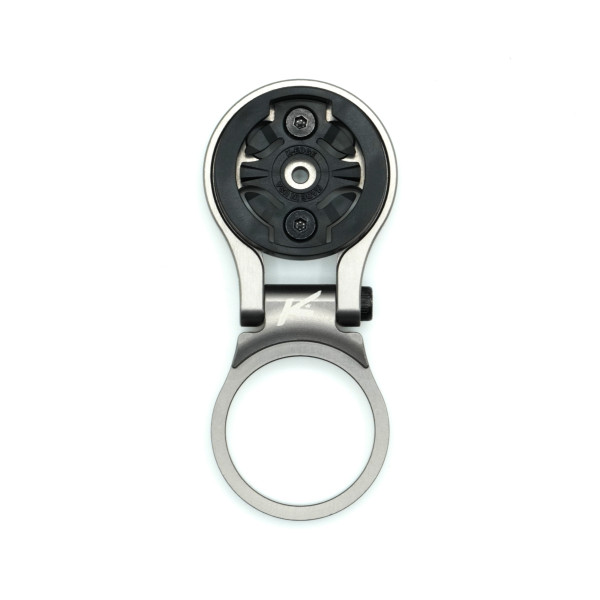 K-EDGE Garmin Stem Mount regulējams velosipēda stiprinājums | Gun Metal