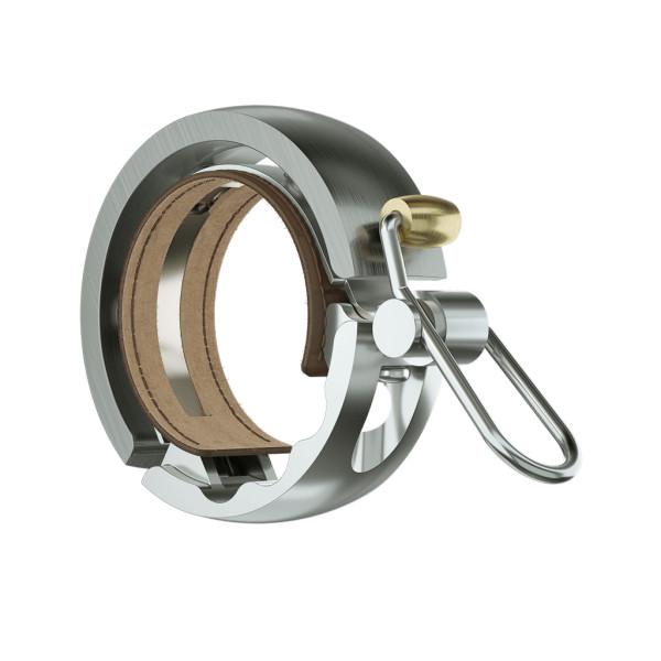 Knog Oi Luxe Large velosipēda zvans | 23.8-31.8 mm | Silver