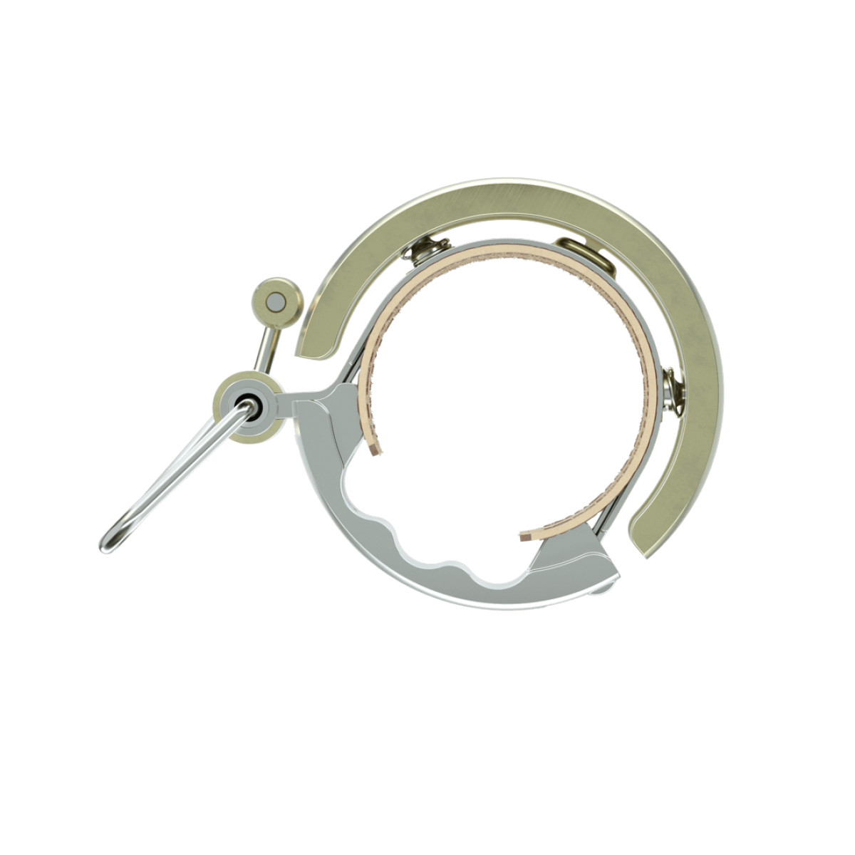 Knog Oi Luxe Large velosipēda zvans | 23.8-31.8 mm | Brass