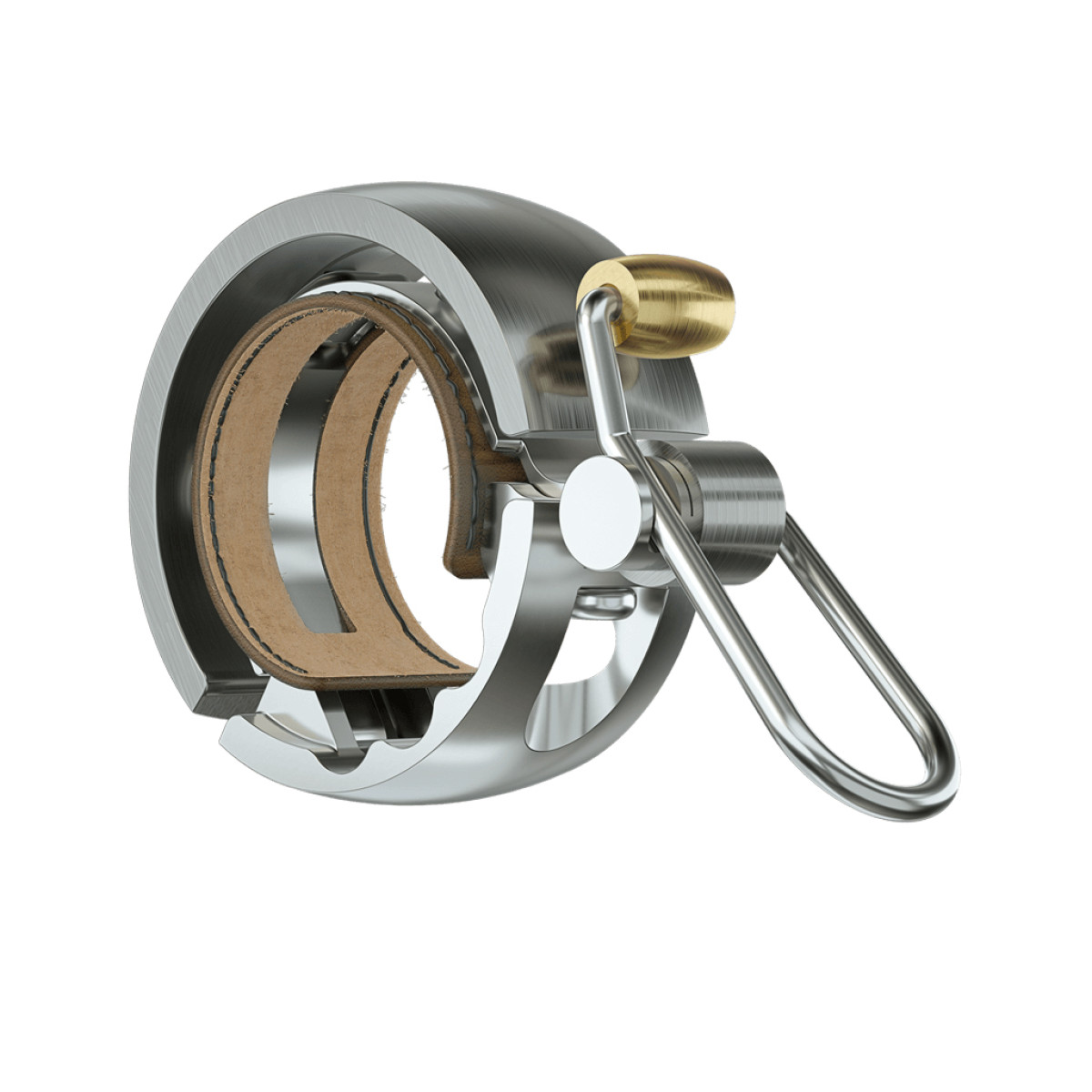 Knog Oi Luxe Small velosipēda zvans | 22.2 mm | Silver