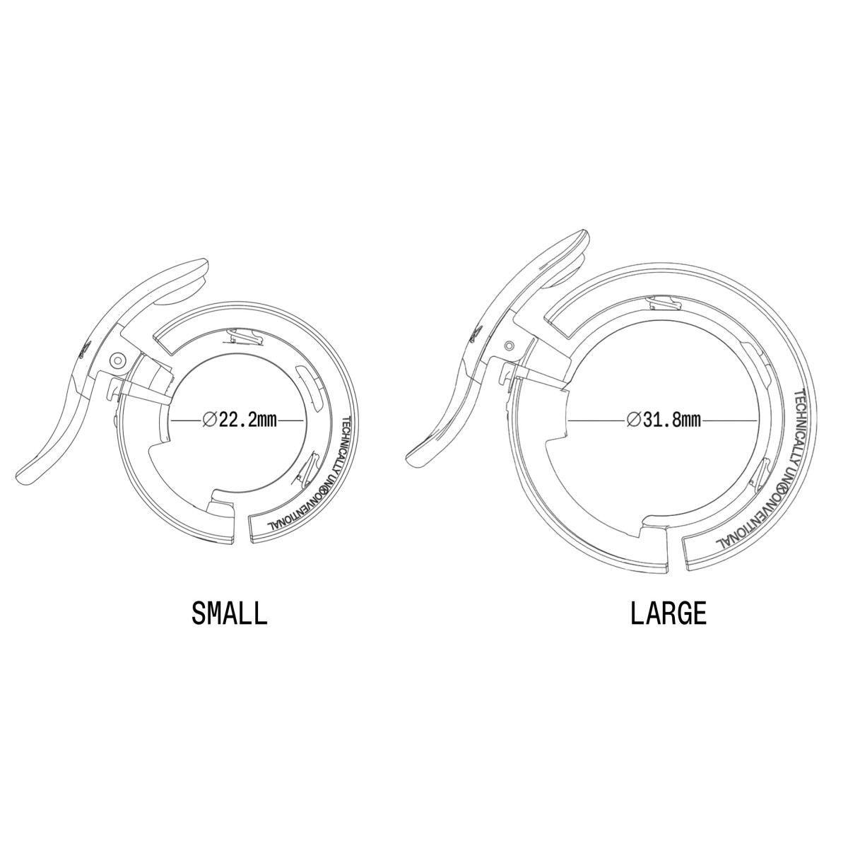 Knog Oi Prima Small velosipēda zvans | 22.2 mm | Silver