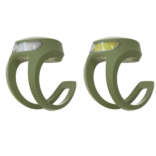 Knog Frog velosipēda lukturu komplekts | Army Jacket Green